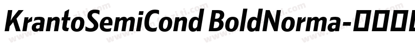 KrantoSemiCond BoldNorma字体转换